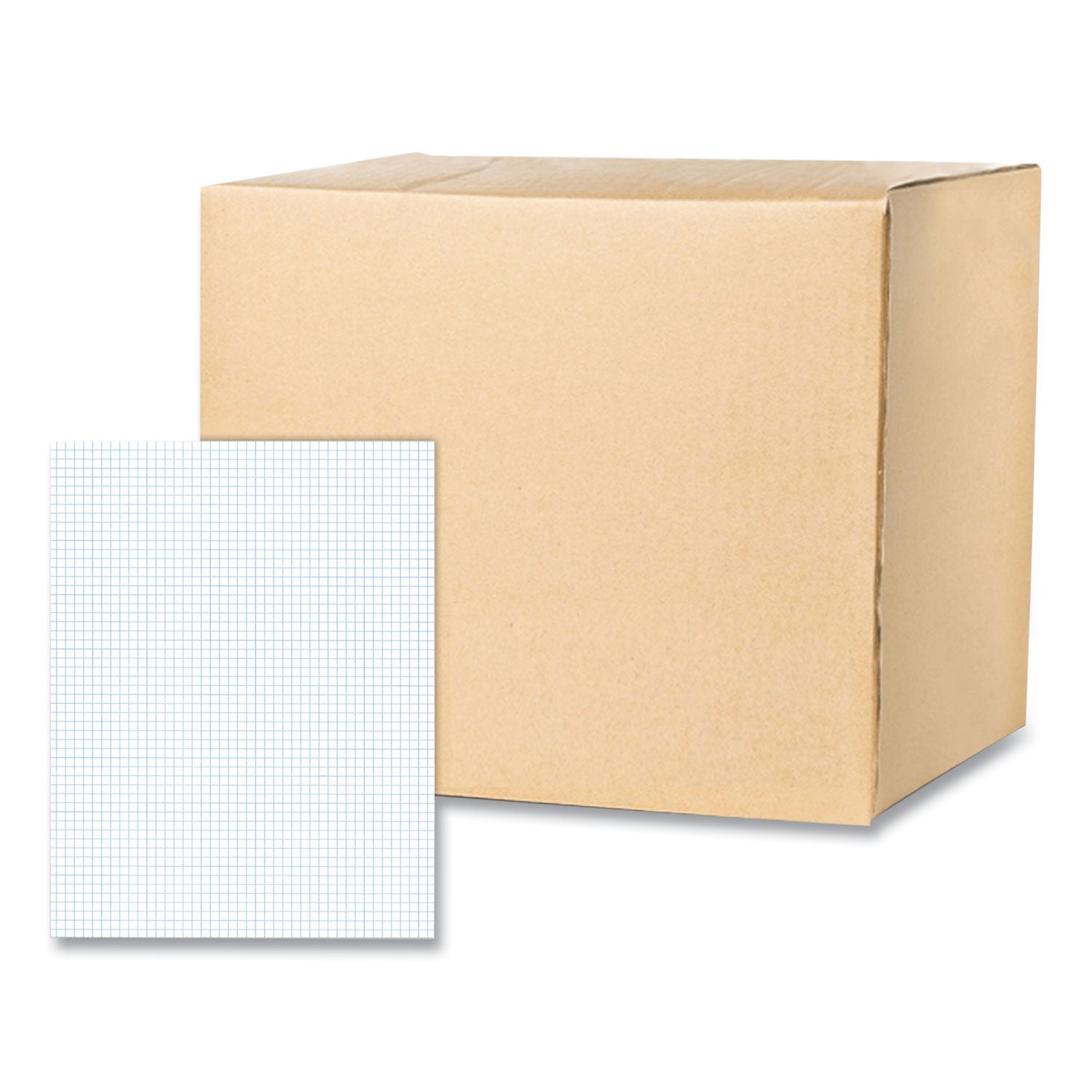 gummed-pad-5-sq-in-quadrille-rule-50-white-85-x-11-sheets-72-carton-ships-in-4-6-business-days_roa95161cs - 1