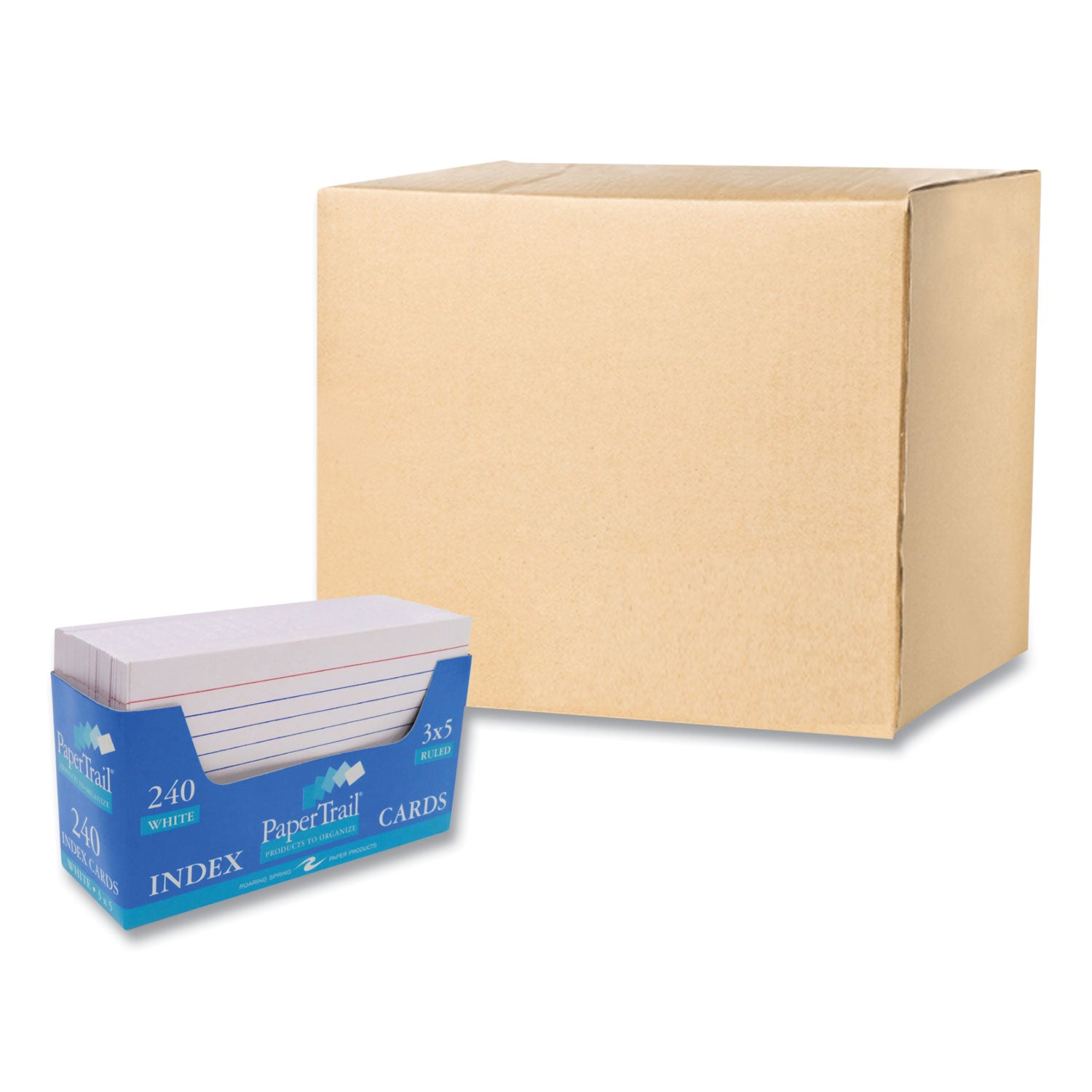 trayed-index-cards-narrow-rule-3-x-5-240-cards-tray-36-carton-ships-in-4-6-business-days_roa28031cs - 1