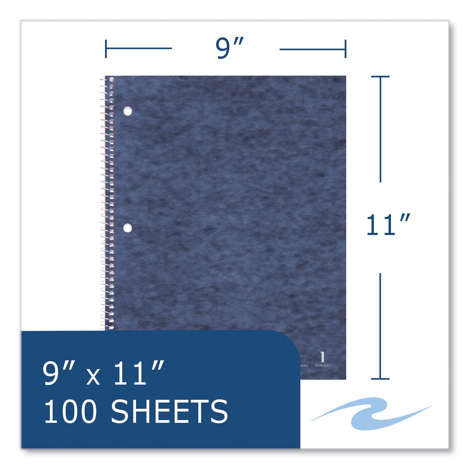 Stasher Wirebound Notebooks, 1-Subject, Narrow Rule, Randomly Asst Cover, (100) 11x9 Sheets, 24/CT, Ships in 4-6 Bus Days