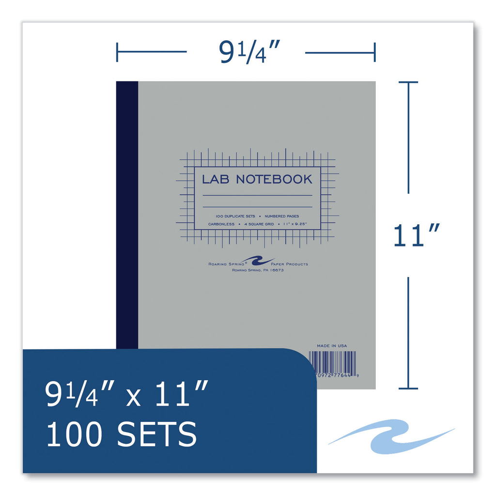 lab-and-science-carbonless-notebook-quad-rule-4-sq-in-gray-cover-200-11-x-925-sheets-5-ctships-in-4-6-business-days_roa77644cs - 5