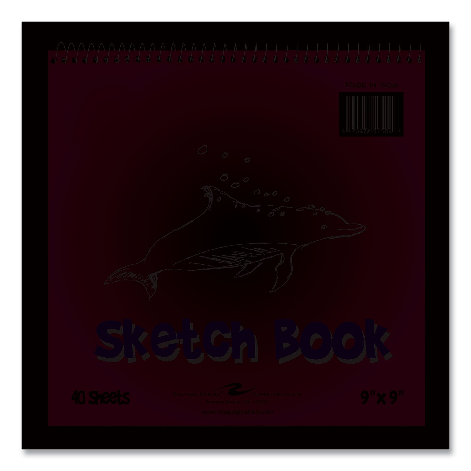 Kids Sketch Notepad, Green Cover, 40 White 9 x 9 Sheets, 12/Carton, Ships in 4-6 Business Days
