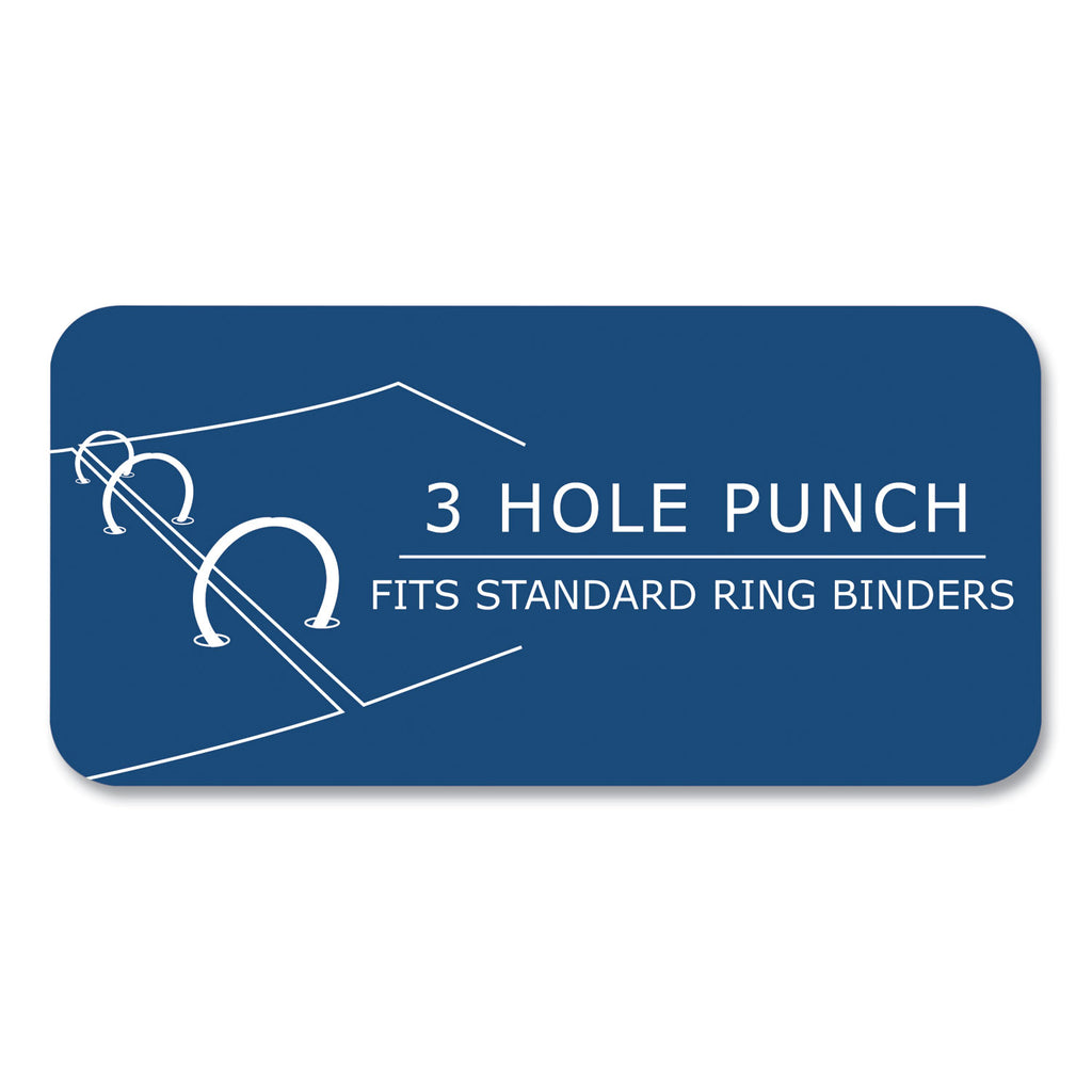 Loose Leaf Paper, 8.5 x 11, 3-Hole Punched, College Rule, White, 150 Sheets/Pack, 24 Packs/Carton, Ships in 4-6 Business Days