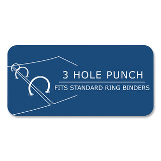 Loose Leaf Paper, 8.5 x 11, 3-Hole Punched, College Rule, White, 150 Sheets/Pack, 24 Packs/Carton, Ships in 4-6 Business Days
