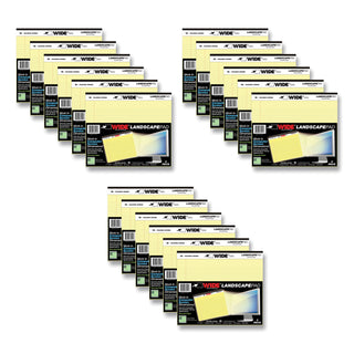 wide-landscape-format-writing-pad-medium-college-rule-40-canary-11-x-95-sheets-18-carton-ships-in-4-6-business-days_roa74511cs - 1
