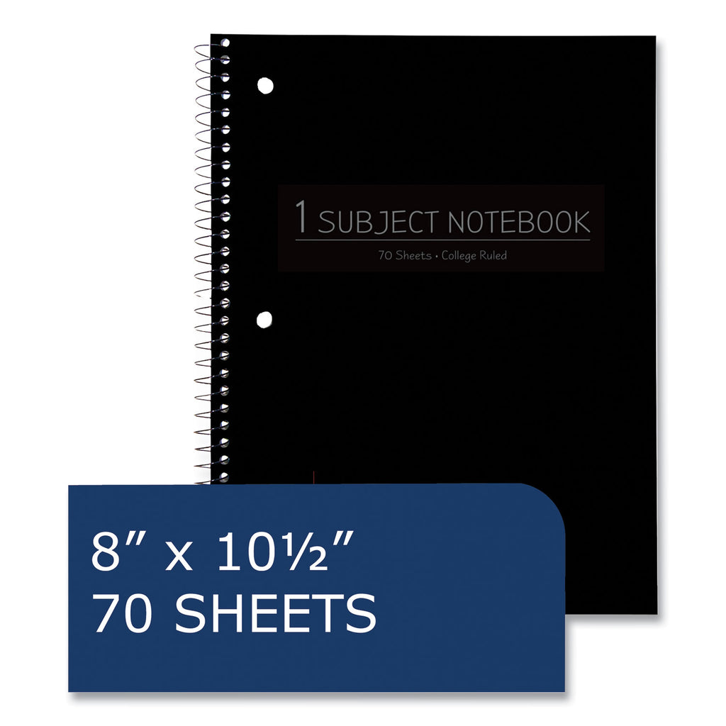 Subject Wirebound Promo Notebook, 1-Subject, Med/College Rule, Asst Cover, (70) 10.5x8 Sheets, 24/CT, Ships in 4-6 Bus Days