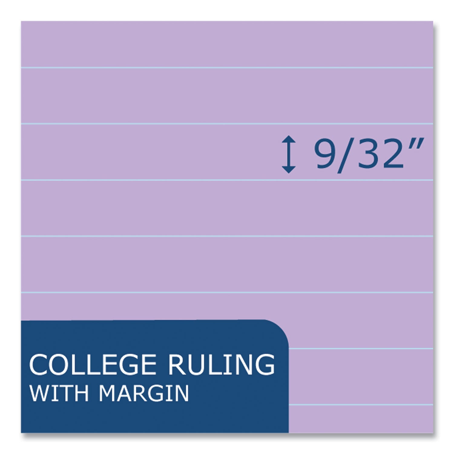 wide-landscape-format-writing-pad-medium-college-rule-40-assorted-colors-11-x-95-sheets-12-ct-ships-in-4-6-business-days_roa74535cs - 6