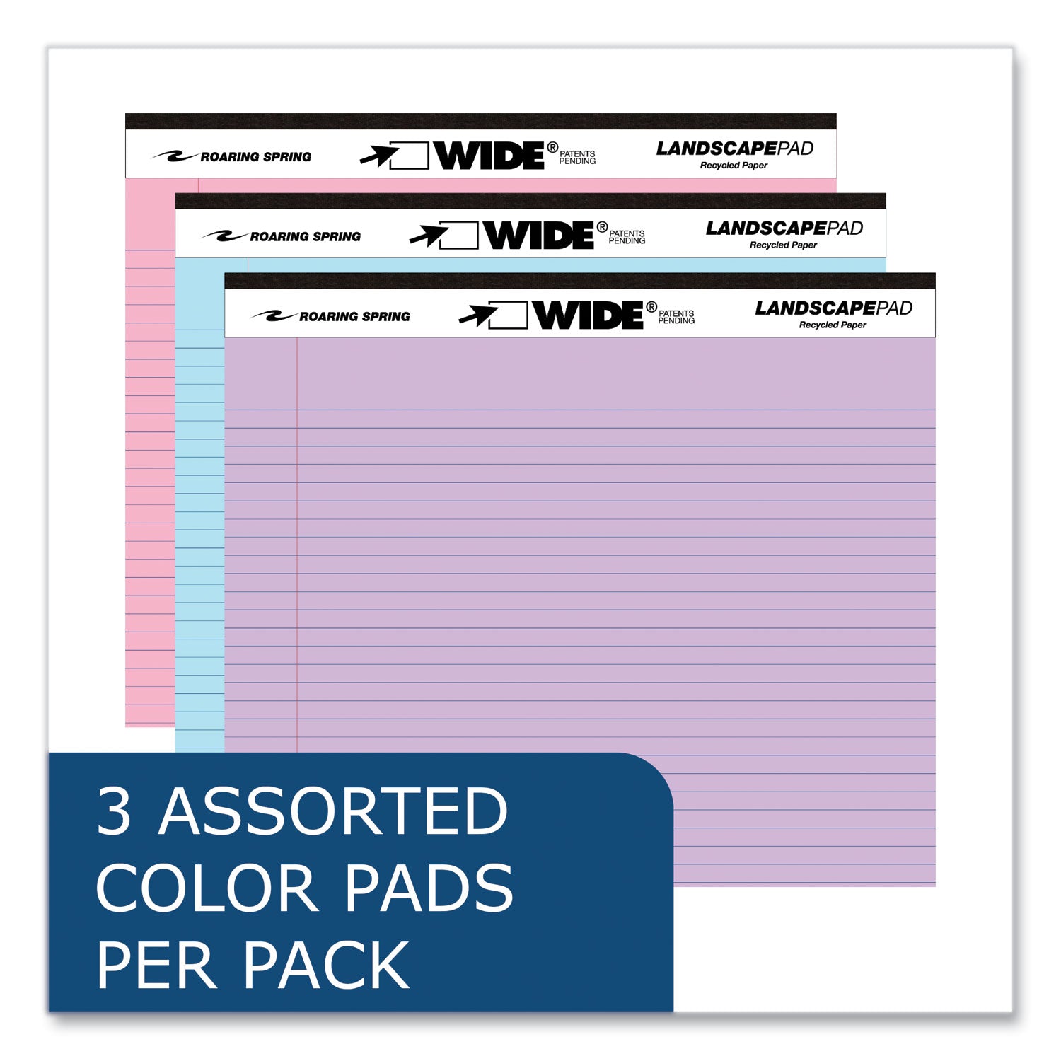 wide-landscape-format-writing-pad-medium-college-rule-40-assorted-colors-11-x-95-sheets-12-ct-ships-in-4-6-business-days_roa74535cs - 7