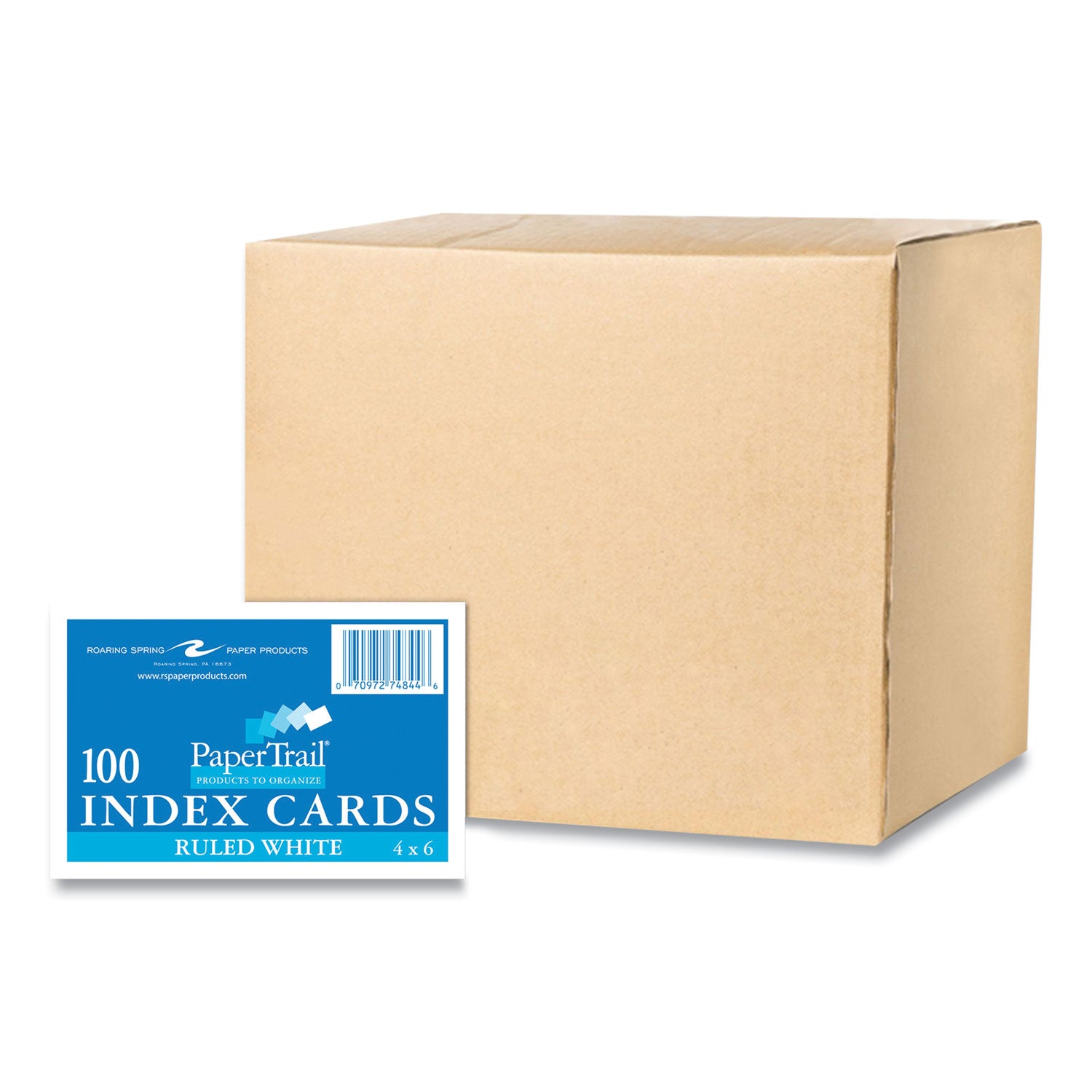 white-index-cards-narrow-ruled-4-x-6-100-cards-36-carton-ships-in-4-6-business-days_roa74844cs - 1