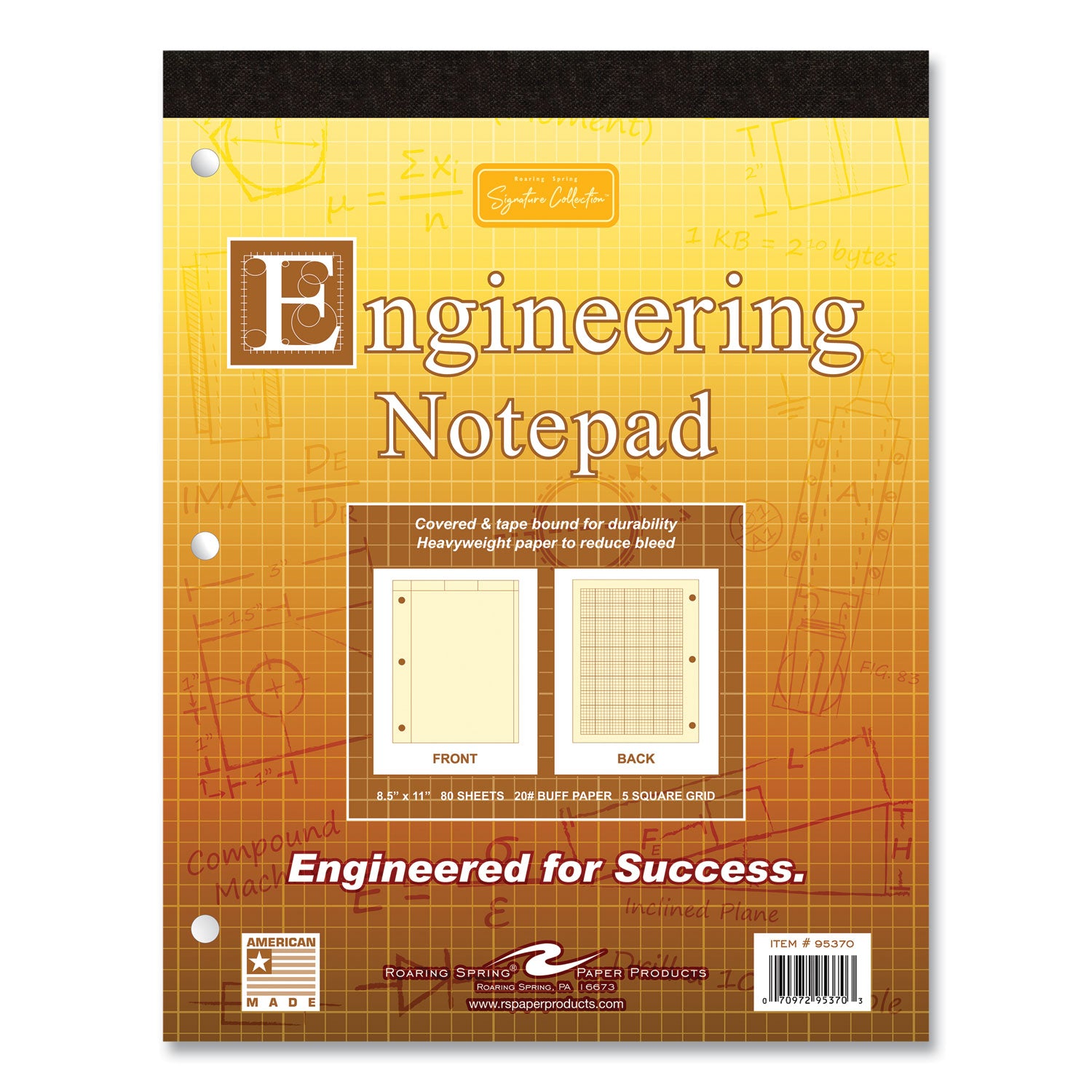 covered-engineering-pad-5-sq-in-quadrille-rule-80-buff-85-x-11-sheets-24-carton-ships-in-4-6-business-days_roa95370cs - 8