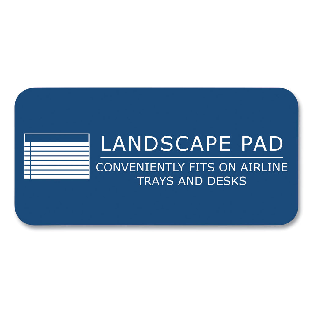 WIDE Landscape Format Writing Pad, Medium/College Rule, 40 Canary 11 x 9.5 Sheets, 18/Carton, Ships in 4-6 Business Days