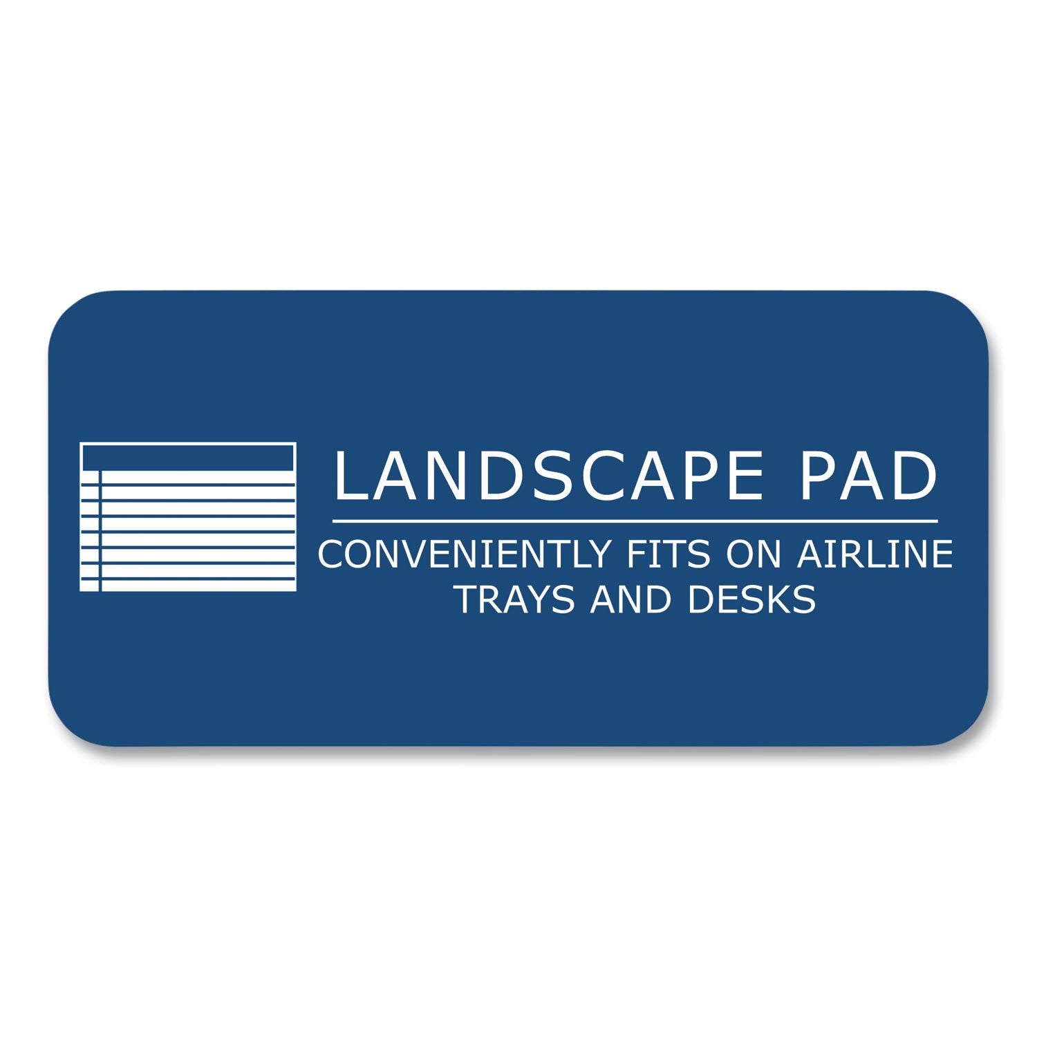 WIDE Landscape Format Writing Pad, Medium/College Rule, 40 Canary 11 x 9.5 Sheets, 18/Carton, Ships in 4-6 Business Days
