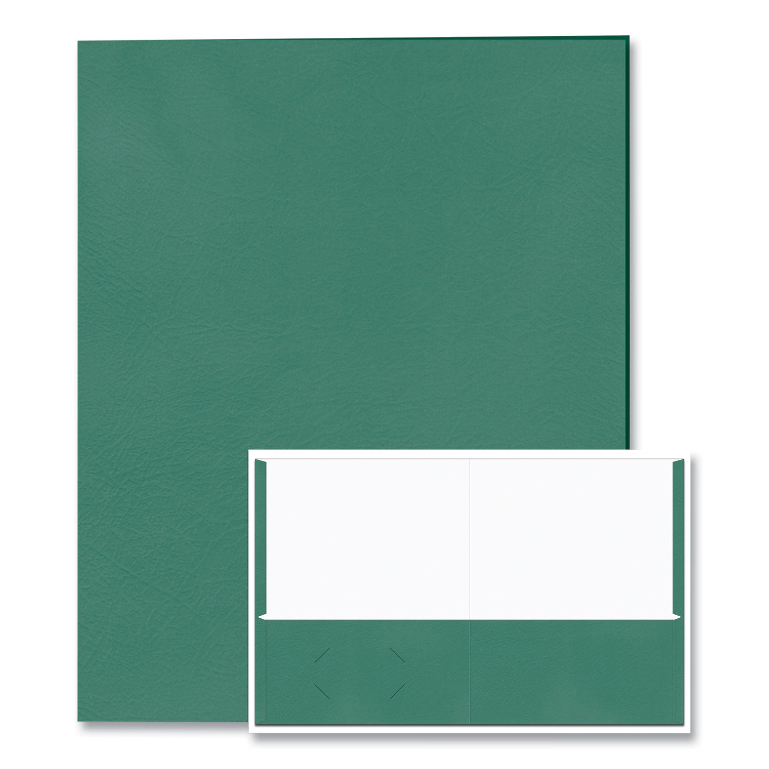 Pocket Folder, 0.5" Capacity, 11 x 8.5, Green, 25/Box, 10 Boxes/Carton, Ships in 4-6 Business Days