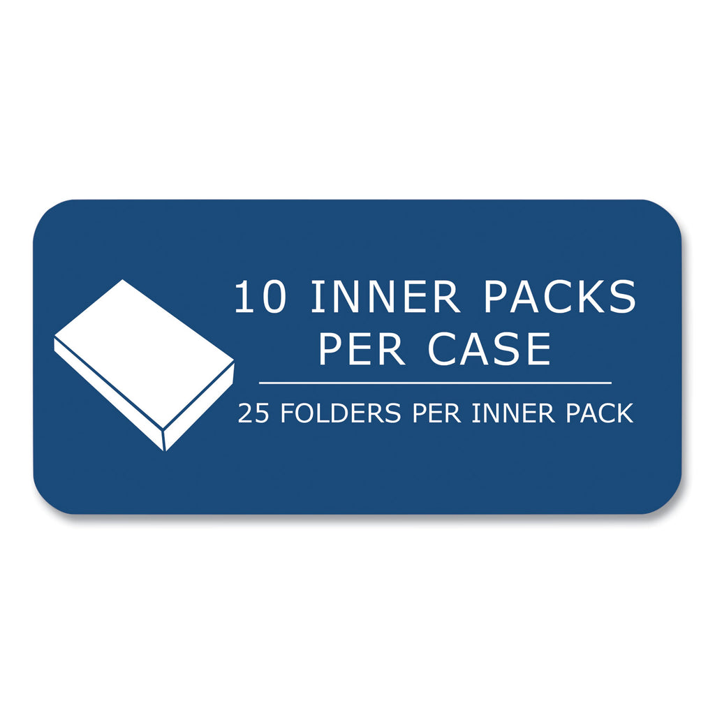 Pocket Folder, 0.5" Capacity, 11 x 8.5, White, 25/Box, 10 Boxes/Carton, Ships in 4-6 Business Days