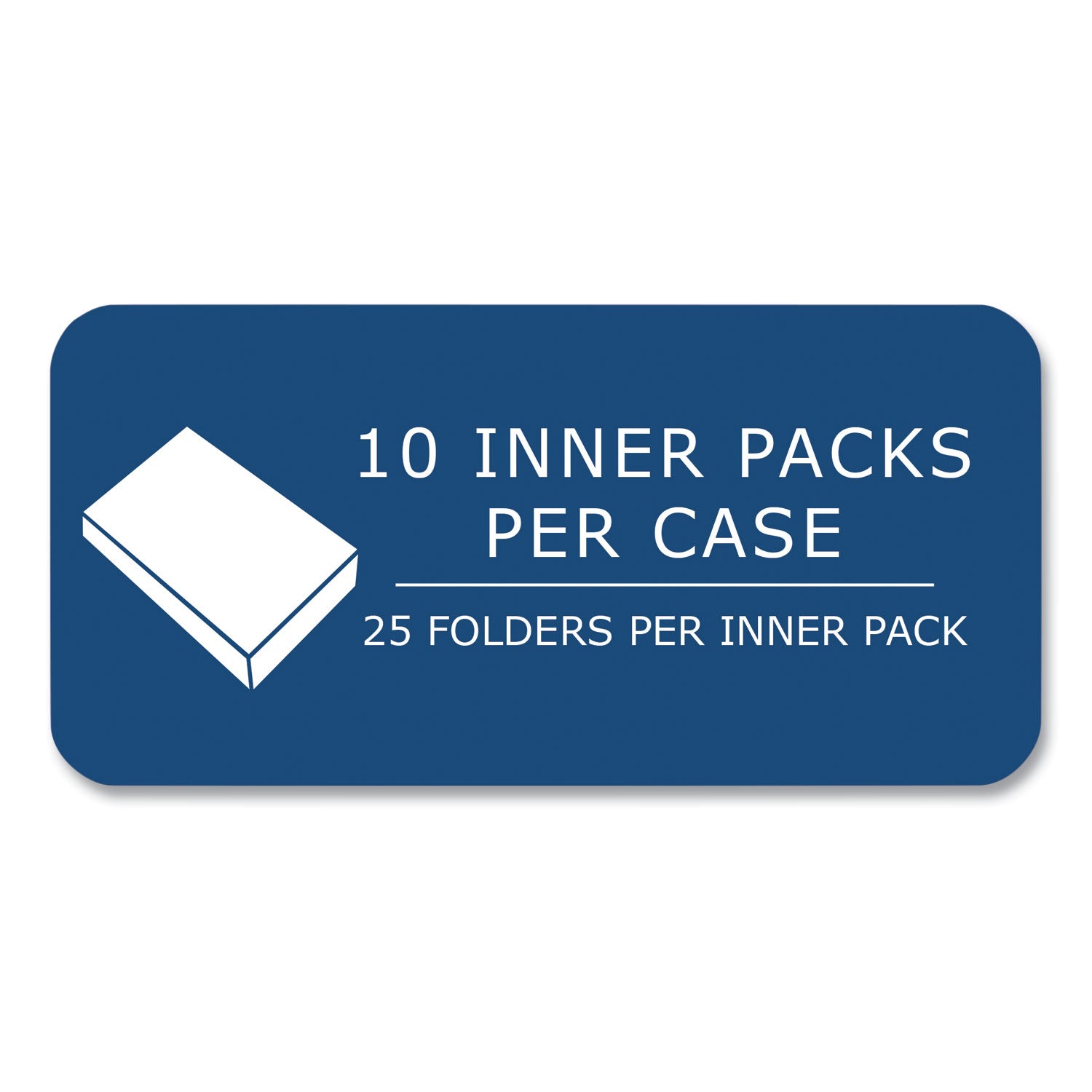 Pocket Folder, 0.5" Capacity, 11 x 8.5, White, 25/Box, 10 Boxes/Carton, Ships in 4-6 Business Days