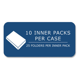 Pocket Folder, 0.5" Capacity, 11 x 8.5, White, 25/Box, 10 Boxes/Carton, Ships in 4-6 Business Days