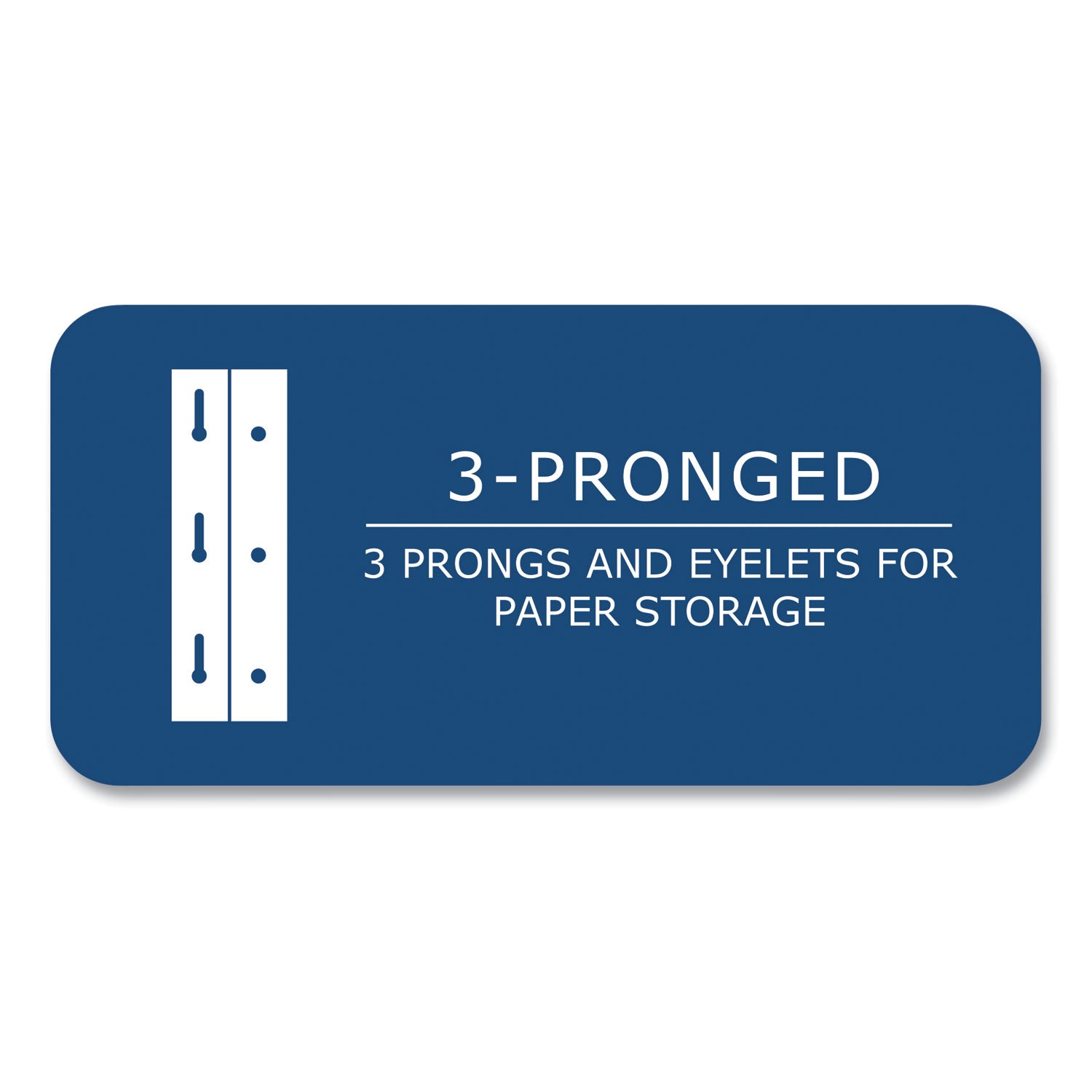 Pocket Folder with 3 Fasteners, 0.5" Capacity, 11 x 8.5, White, 25/Box, 10 Boxes/Carton, Ships in 4-6 Business Days
