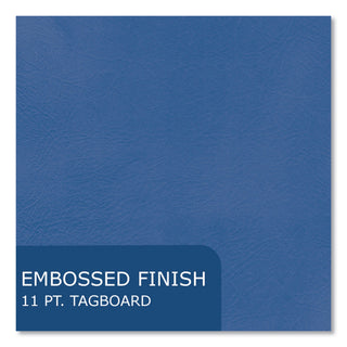 Pocket Folder, 0.5" Capacity, 11 x 8.5, Dark Blue, 25/Box, 10 Boxes/Carton, Ships in 4-6 Business Days