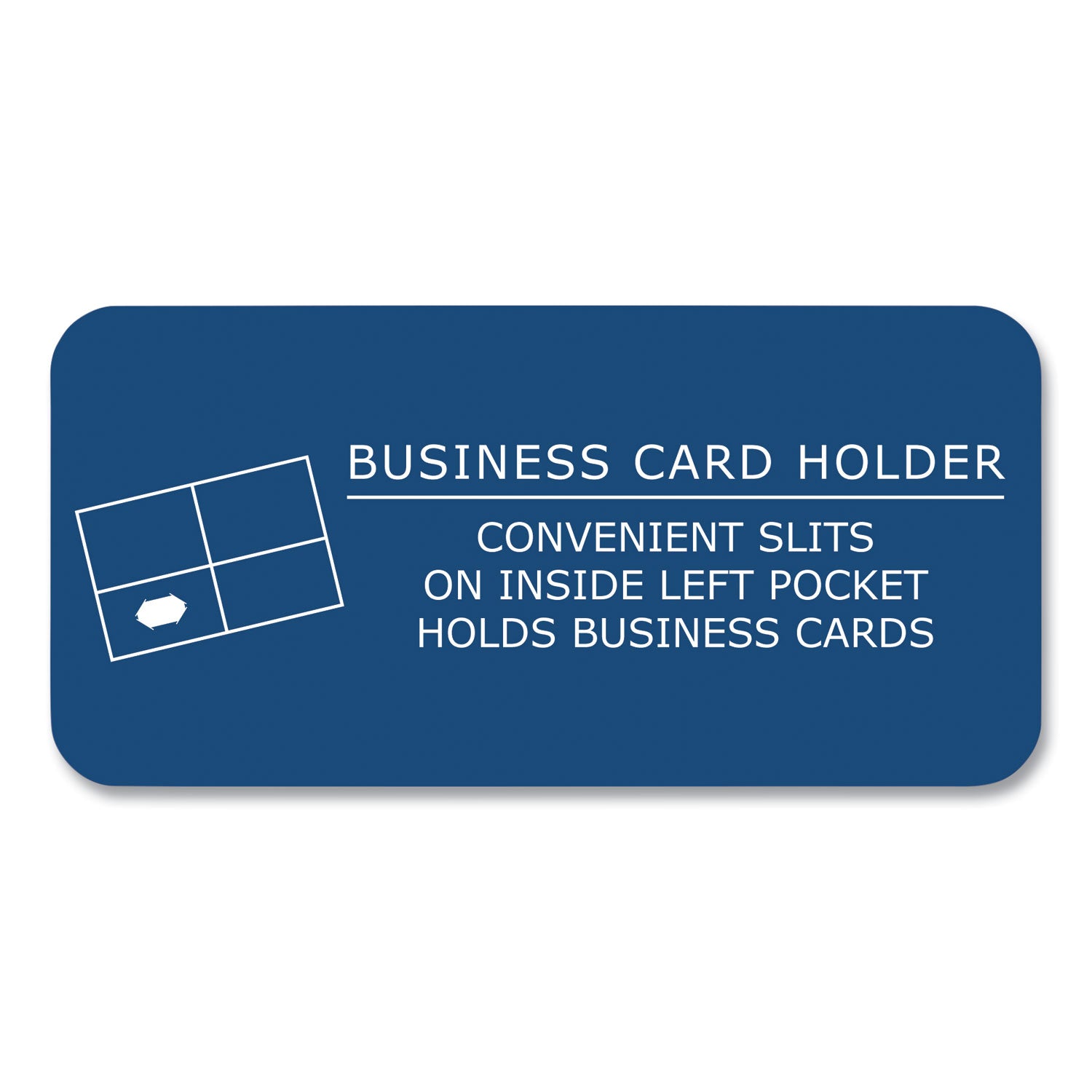 Pocket Folder, 0.5" Capacity, 11 x 8.5, Dark Blue, 25/Box, 10 Boxes/Carton, Ships in 4-6 Business Days