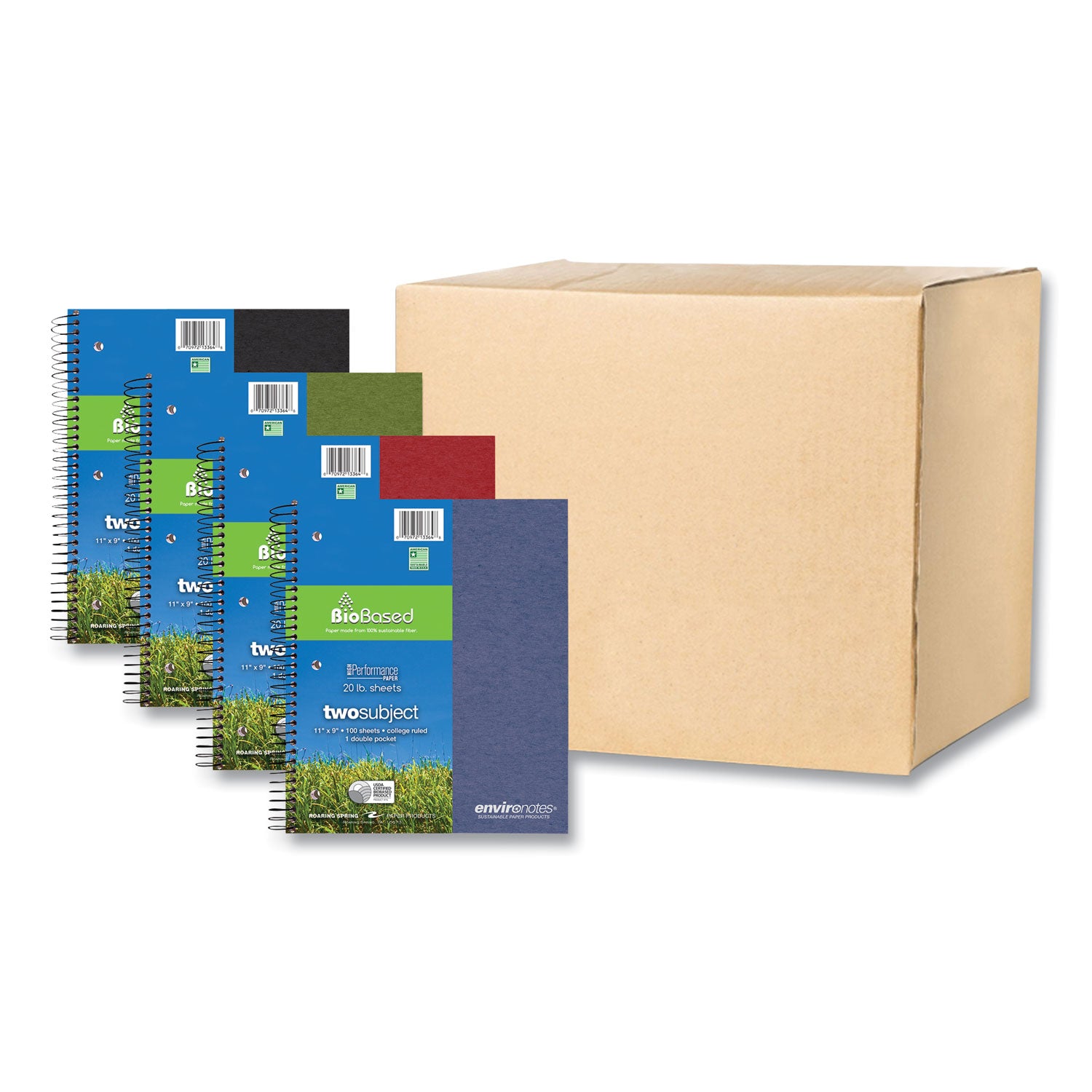 earthtones-biobased-2-subject-notebook-med-college-rule-random-asst-covers-100-11x9-sheets-24-ctships-in-4-6-bus-days_roa13364cs - 1