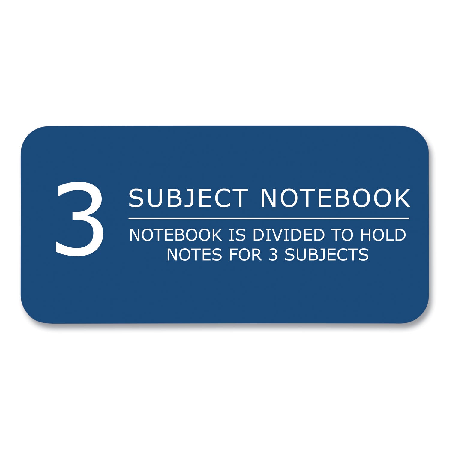 Earthtones BioBased 3 Subject Notebook, Med/College Rule, Random Asst Covers, (120) 11x9 Sheets, 24/CT,Ships in 4-6 Bus Days