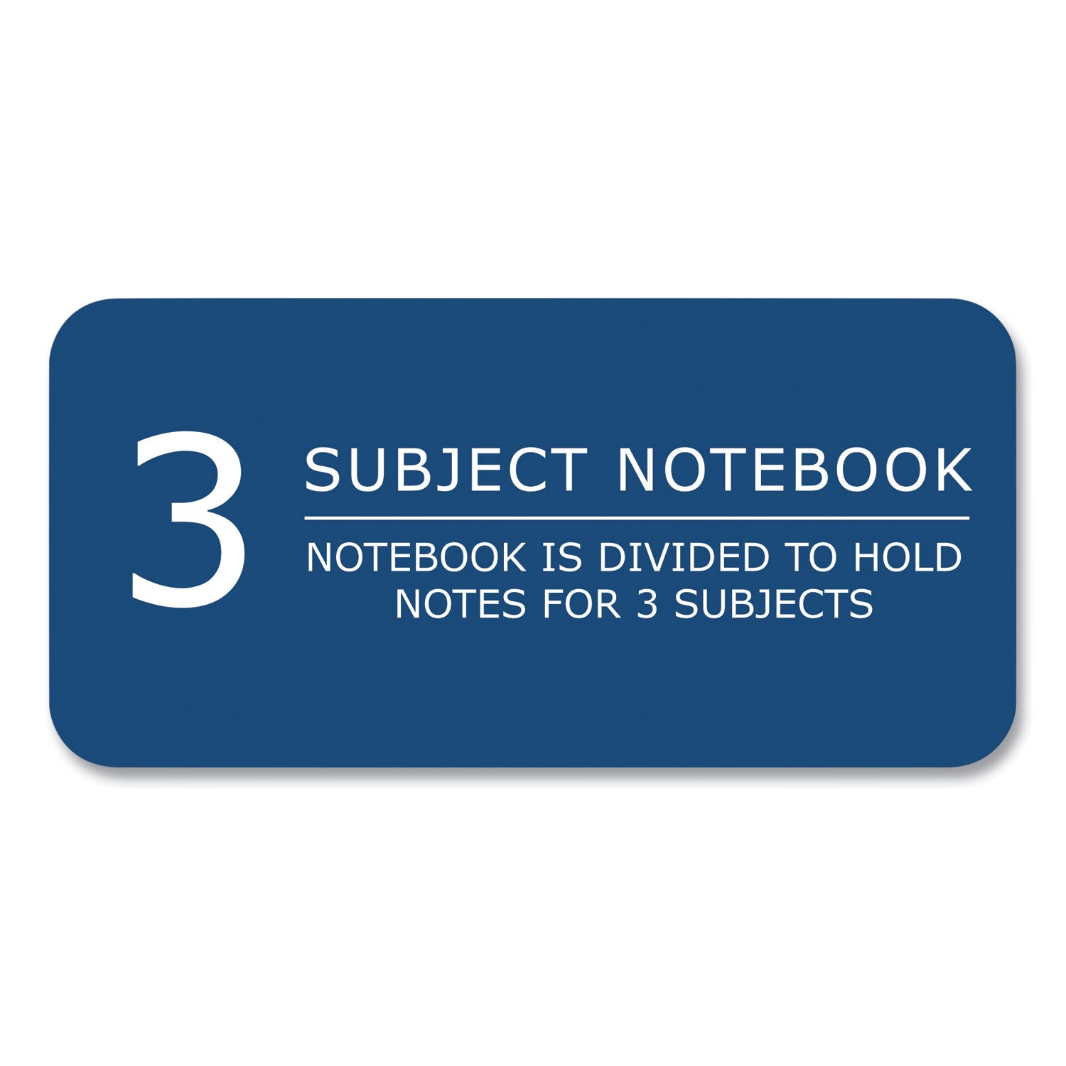 Subject Wirebound Notebook, 3-Subject, Medium/College Rule, Asst Cover, (120) 11 x 9 Sheets, 24/Carton, Ships in 4-6 Bus Days