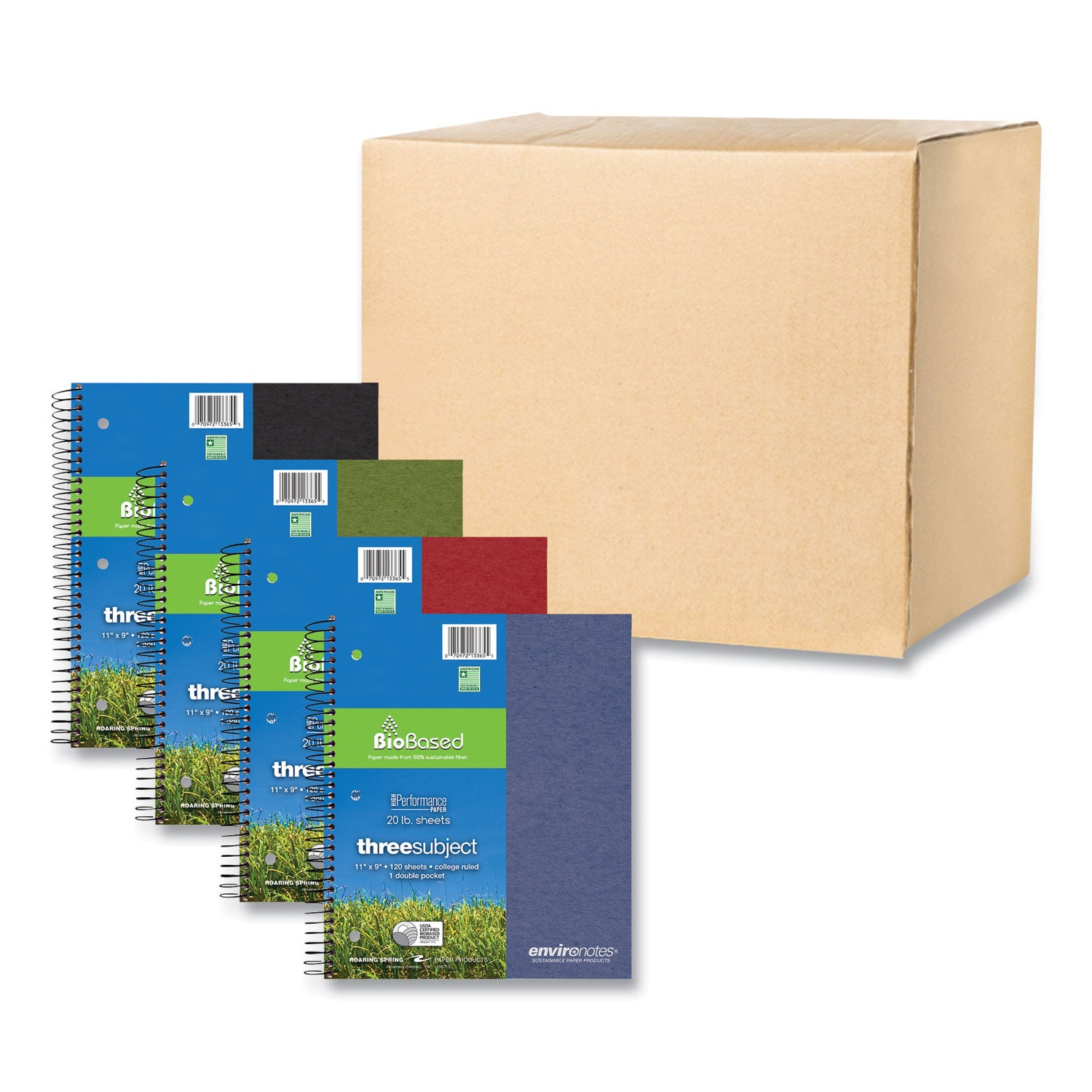 earthtones-biobased-3-subject-notebook-med-college-rule-random-asst-covers-120-11x9-sheets-24-ctships-in-4-6-bus-days_roa13365cs - 1