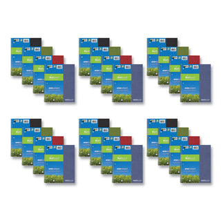 Earthtones BioBased 1 Subject Notebook, Med/College Rule, Random Asst Covers, (80) 11x9 Sheets, 24/CT, Ships in 4-6 Bus Days