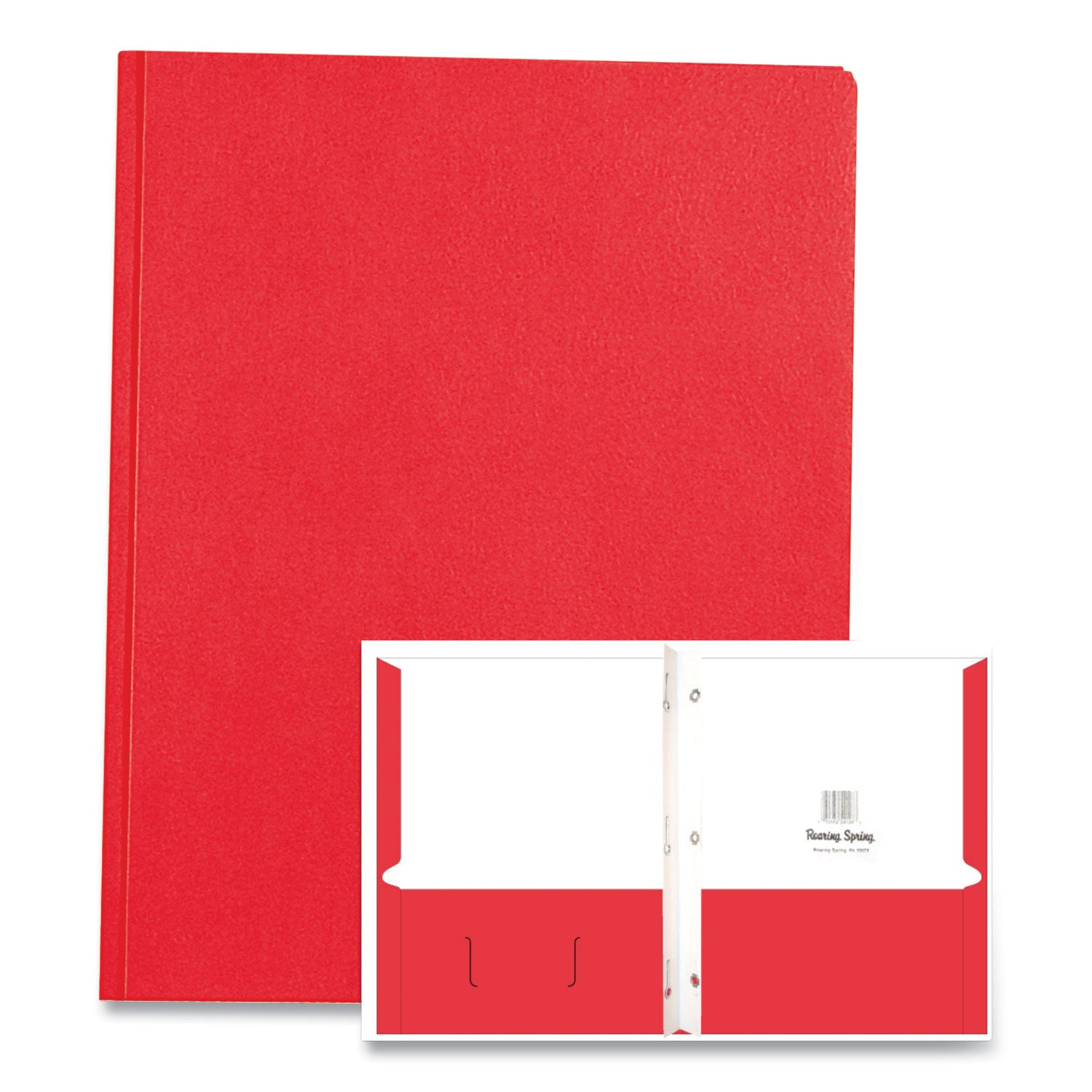 pocket-folder-with-3-fasteners-05-capacity-11-x-85-red-25-box-10-boxes-carton-ships-in-4-6-business-days_roa54126cs - 2