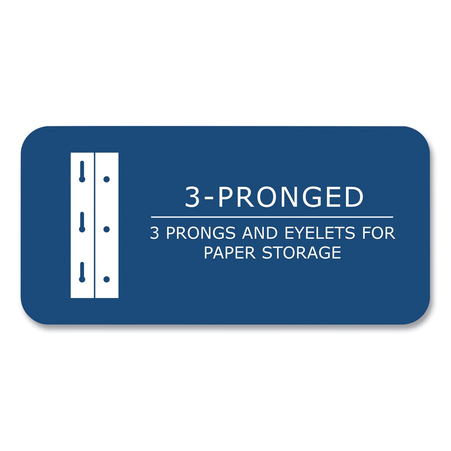 Pocket Folder with 3 Fasteners, 0.5" Capacity, 11 x 8.5, Dark Blue, 25/Box, 10 Boxes/Carton, Ships in 4-6 Business Days