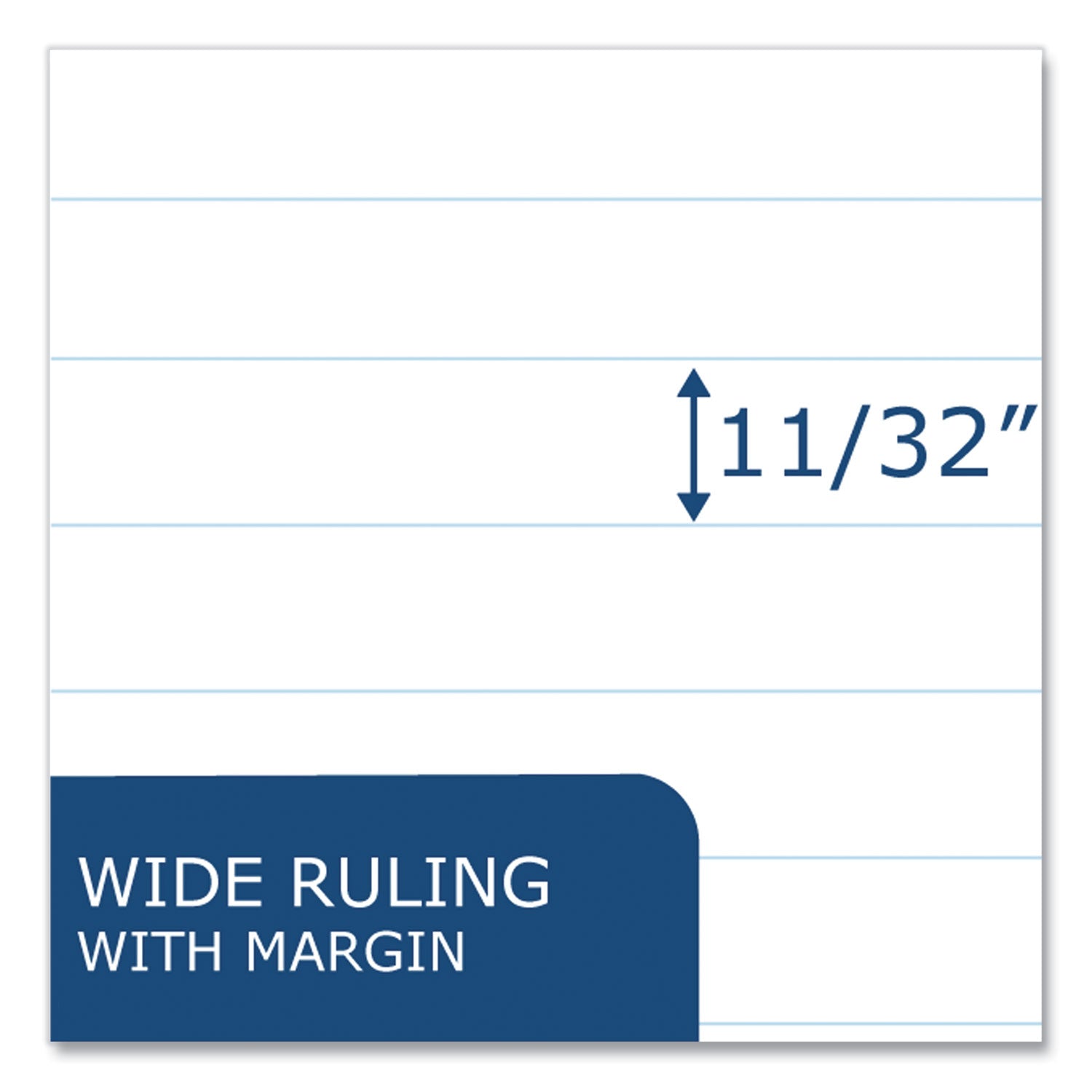 Recycled Exam Book, Wide/Legal Rule, Blue Cover, (8) 11 x 8.5 Sheets, 500/Carton, Ships in 4-6 Business Days