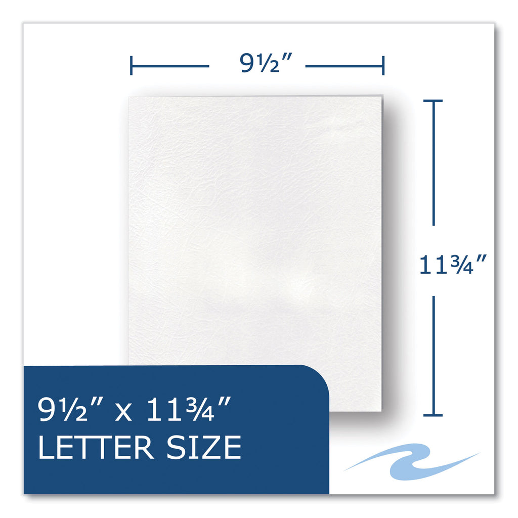 Pocket Folder, 0.5" Capacity, 11 x 8.5, White, 25/Box, 10 Boxes/Carton, Ships in 4-6 Business Days