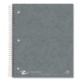 Subject Wirebound Notebook, 3-Subject, Medium/College Rule, Asst Cover, (120) 11 x 9 Sheets, 24/Carton, Ships in 4-6 Bus Days