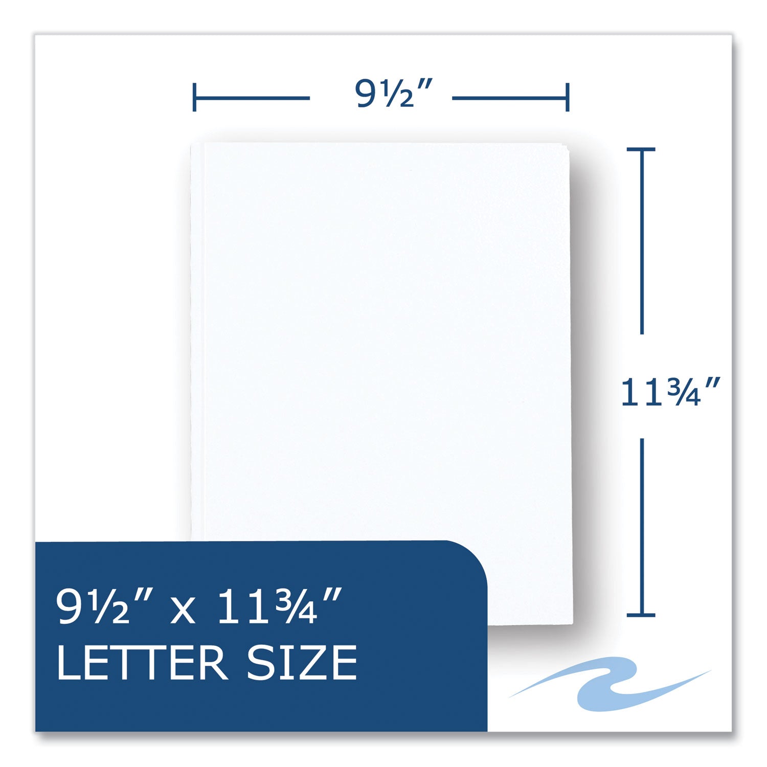 Pocket Folder with 3 Fasteners, 0.5" Capacity, 11 x 8.5, White, 25/Box, 10 Boxes/Carton, Ships in 4-6 Business Days