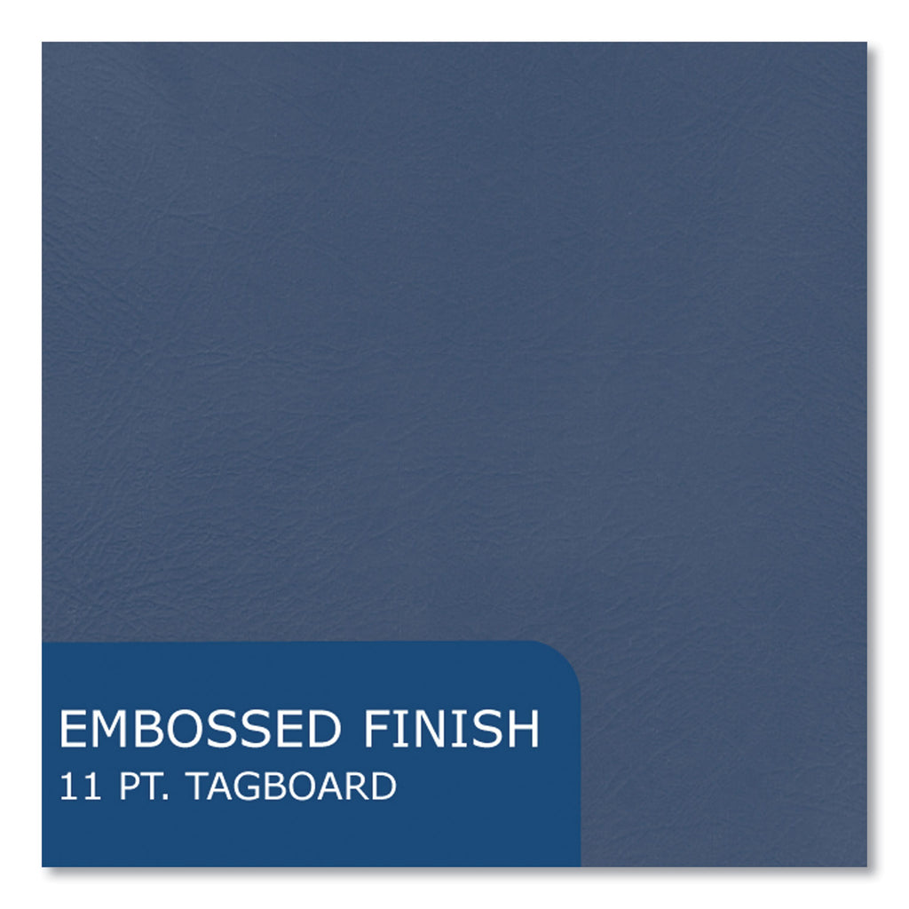 Pocket Folder with 3 Fasteners, 0.5" Capacity, 11 x 8.5, Dark Blue, 25/Box, 10 Boxes/Carton, Ships in 4-6 Business Days