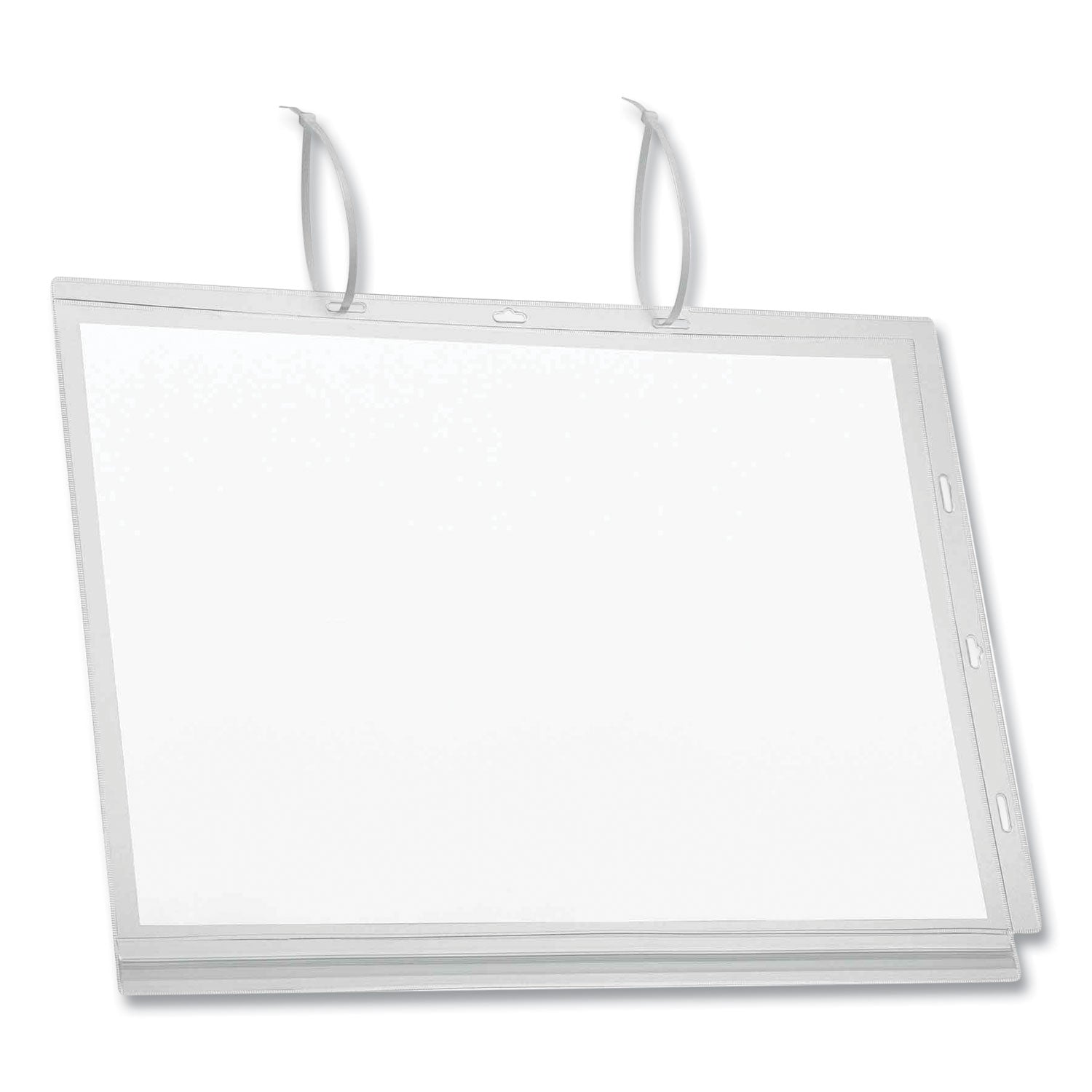 water-resistant-sign-holder-pockets-with-cable-ties-11-x-17-clear-frame-5-pack_dbl502819 - 1