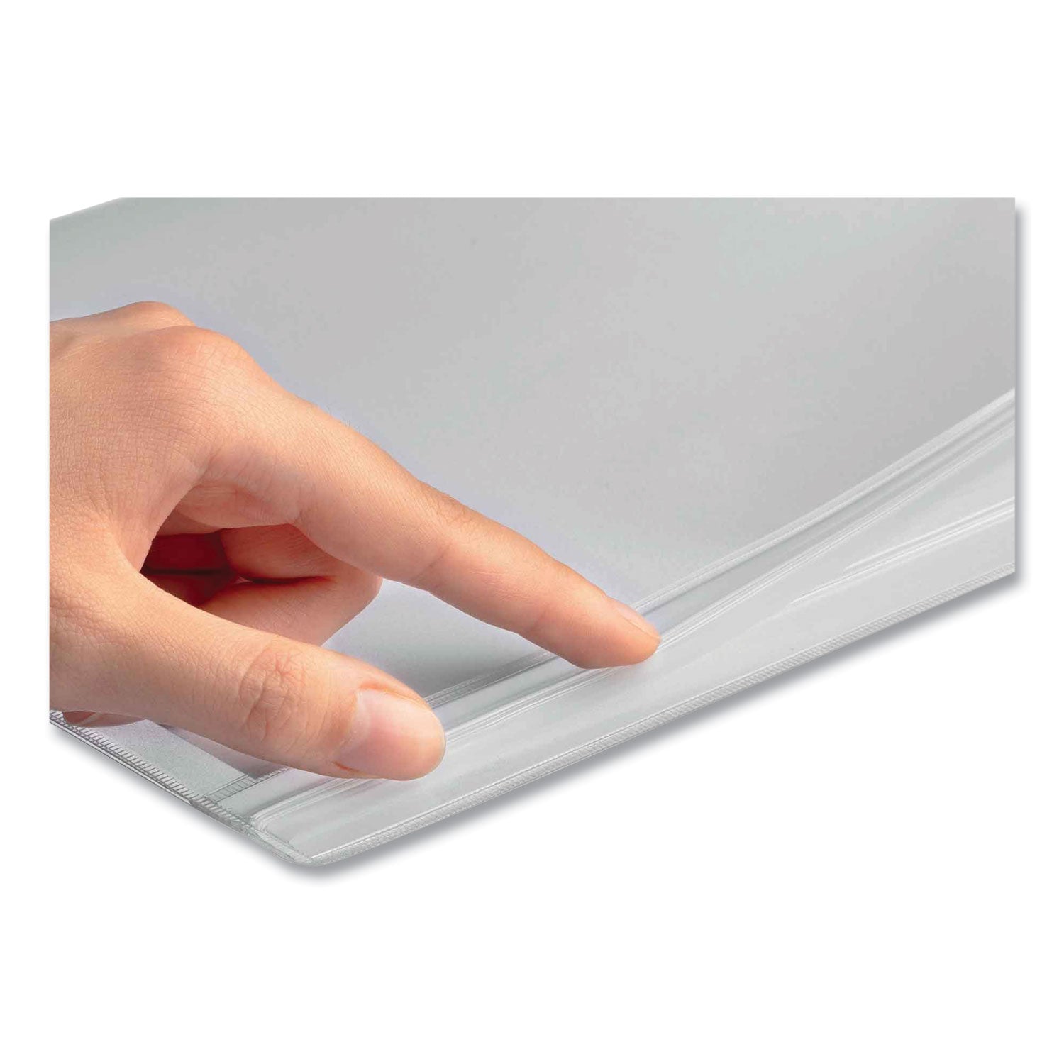 self-adhesive-water-resistant-sign-holder-85-x-11-clear-frame-5-pack_dbl501619 - 4