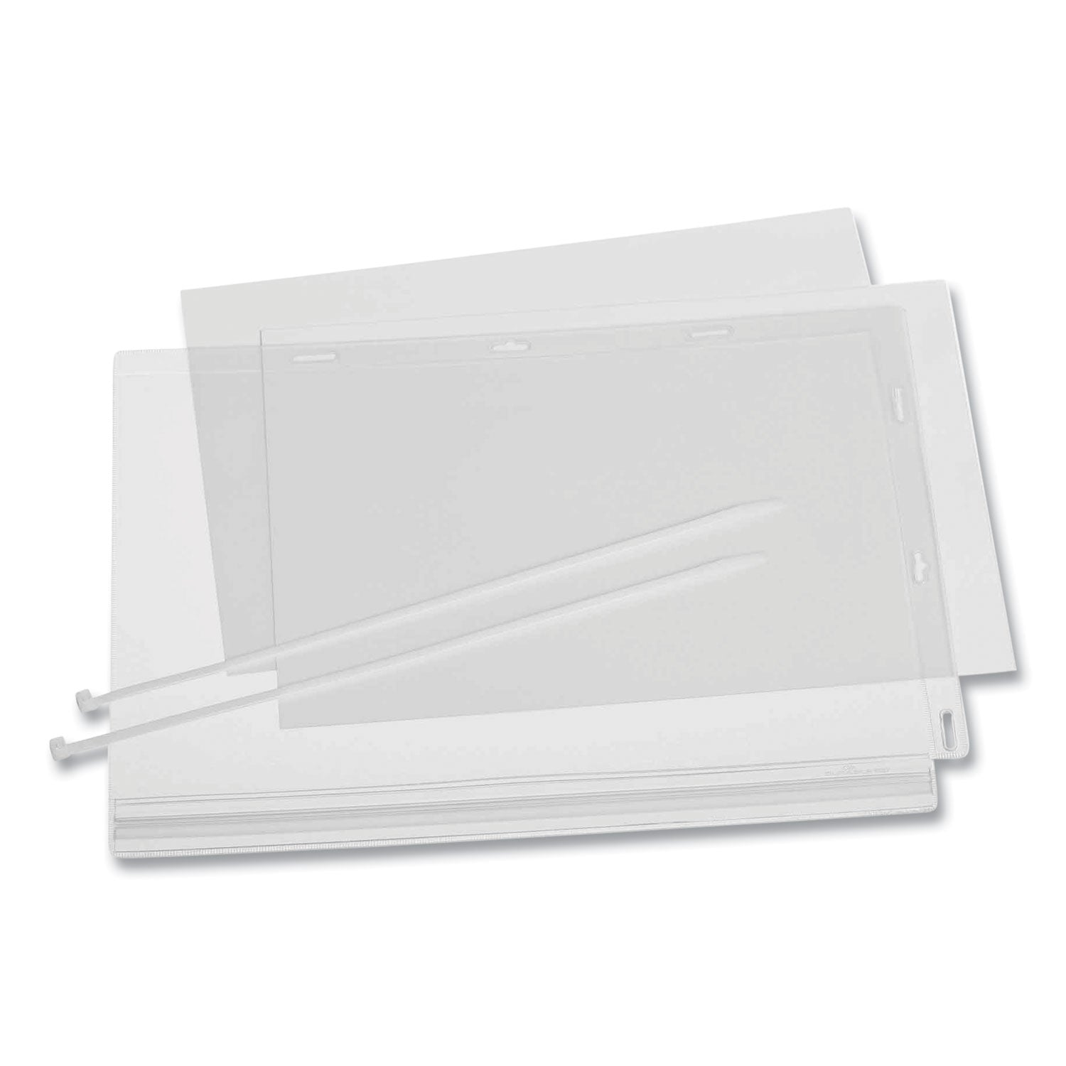 water-resistant-sign-holder-pockets-with-cable-ties-85-x-11-clear-frame-5-pack_dbl502719 - 4