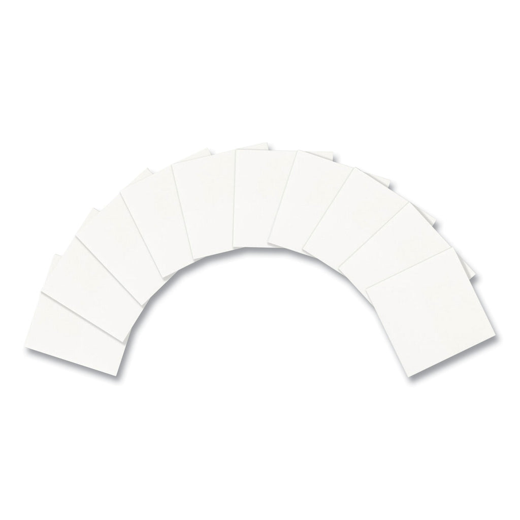 Transparent Notes, Unruled, 3" x 3", Transparent, 36 Sheets/Pad, 10 Pads/Pack