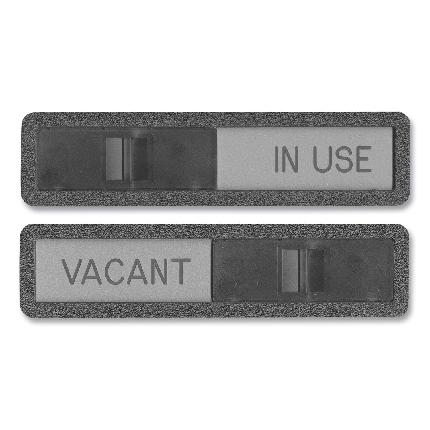 vacant-in-use-sign-in-use;-vacant-25-x-105-black-silver_uss1519 - 1