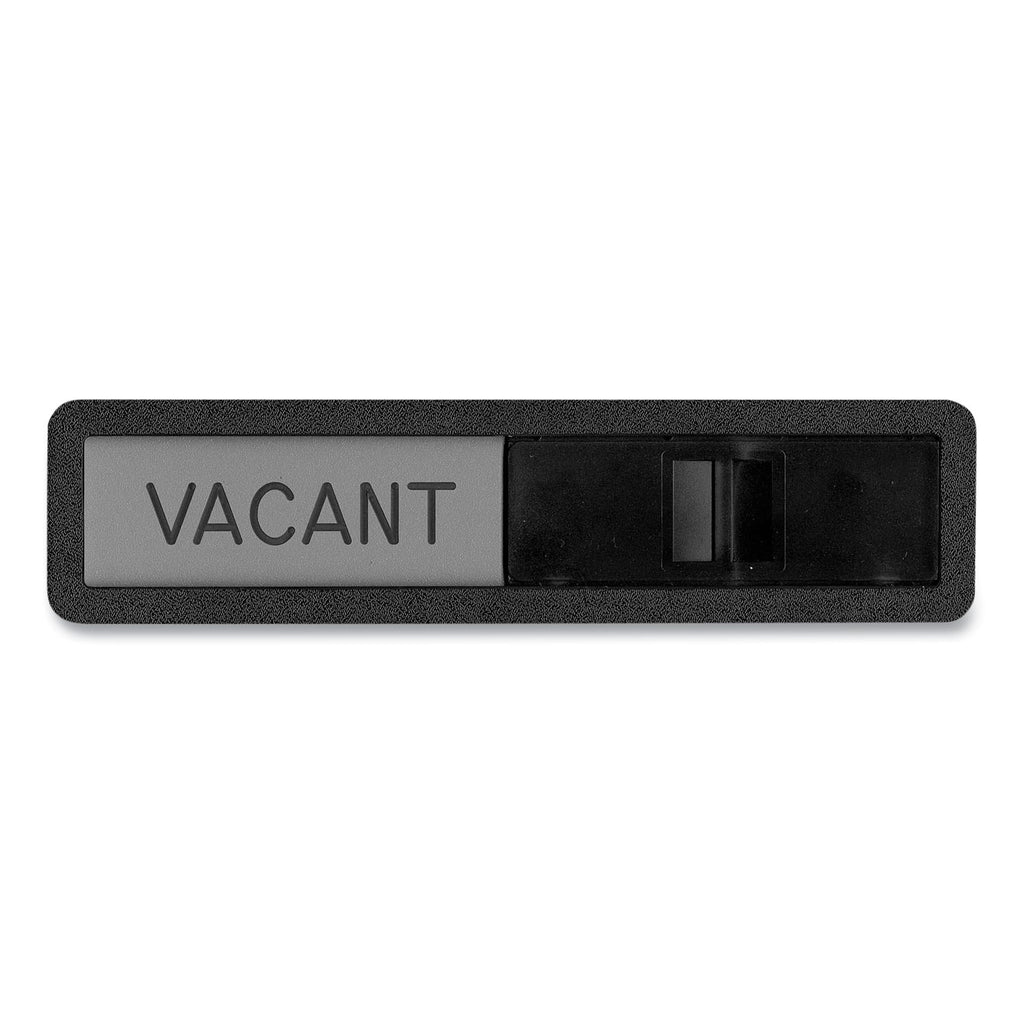 vacant-in-use-sign-in-use;-vacant-25-x-105-black-silver_uss1519 - 2