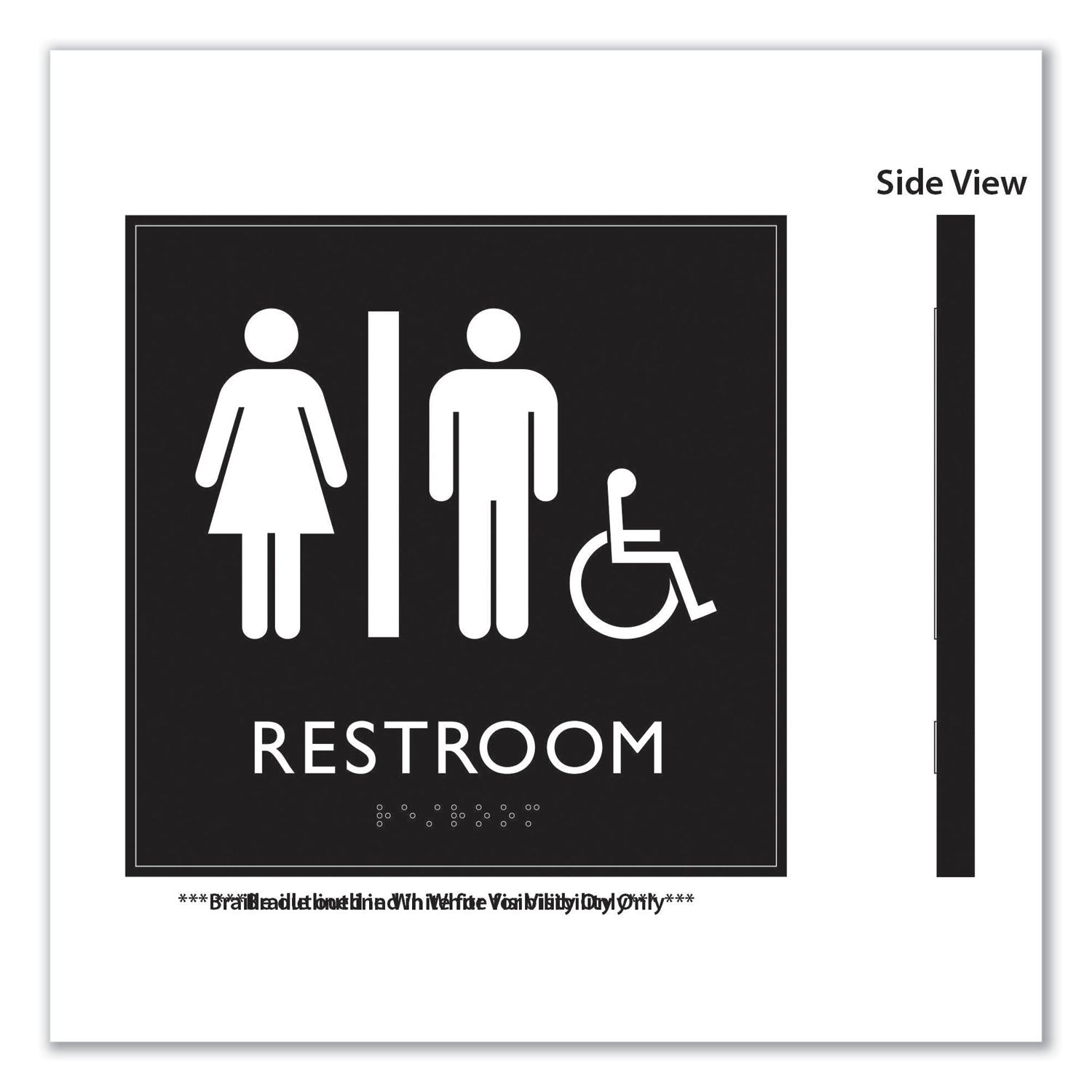 ada-sign-unisex-accessible-restroom-plastic-8-x-8-clear-white_uss66911 - 2