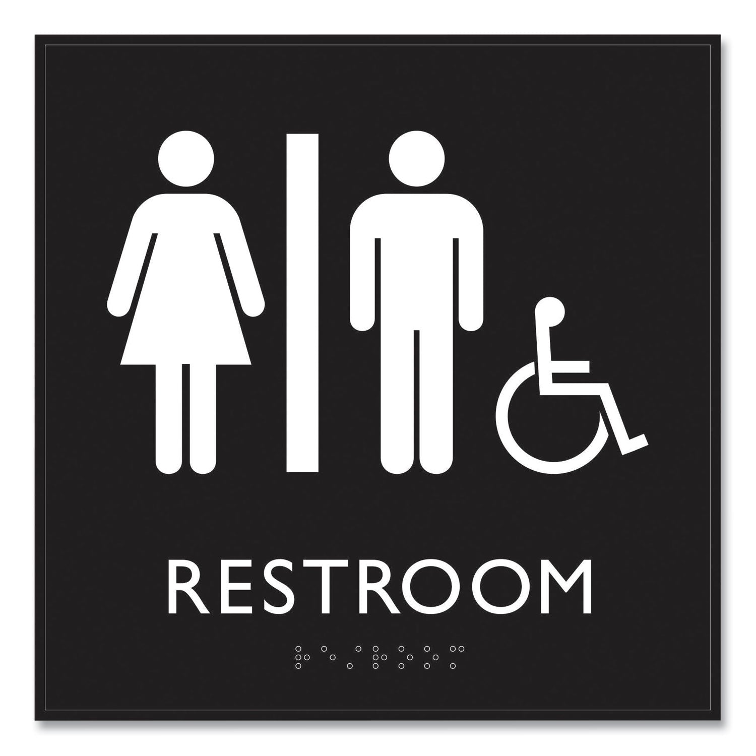 ada-sign-unisex-accessible-restroom-plastic-8-x-8-clear-white_uss66911 - 3