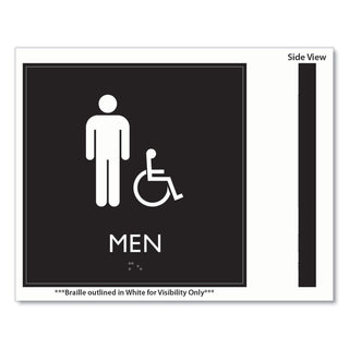ada-sign-men-accessible-plastic-8-x-8-clear-white_uss66915 - 3