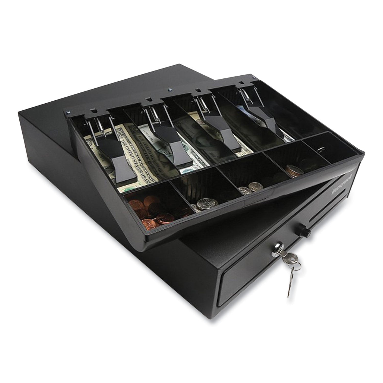 space-saving-steel-cash-drawer-4-bill-5-coin-slots-key-lock-17-x-13-x-4-black_hwl6313 - 3