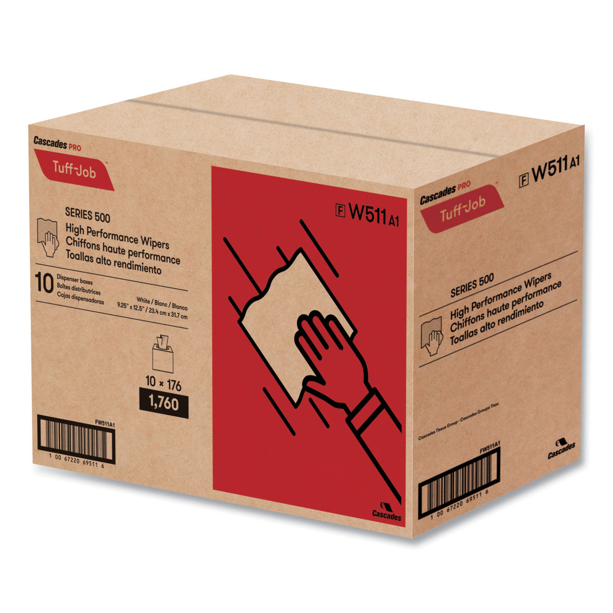 tuff-job-s500-high-performance-wipers-925-x-125-white-176-box-10-box-carton_csdw511 - 3