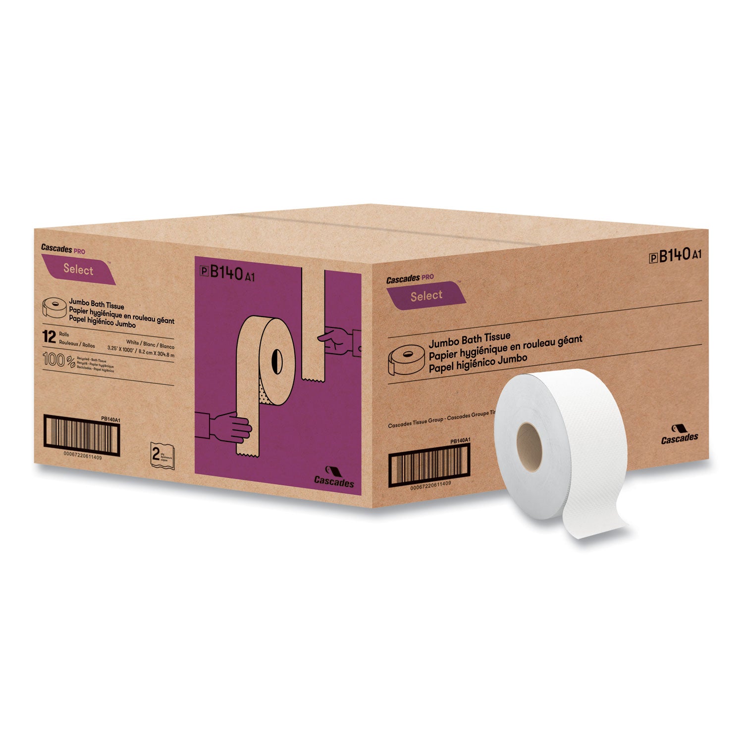 select-jumbo-bath-tissue-septic-safe-2-ply-white-33-x-1000-ft-12-rolls-carton_csdb140 - 3