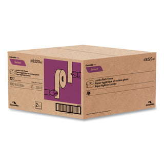 select-jumbo-roll-jr-tissue-2-ply-white-35-x-750-ft-12-rolls-carton_csdb220 - 2