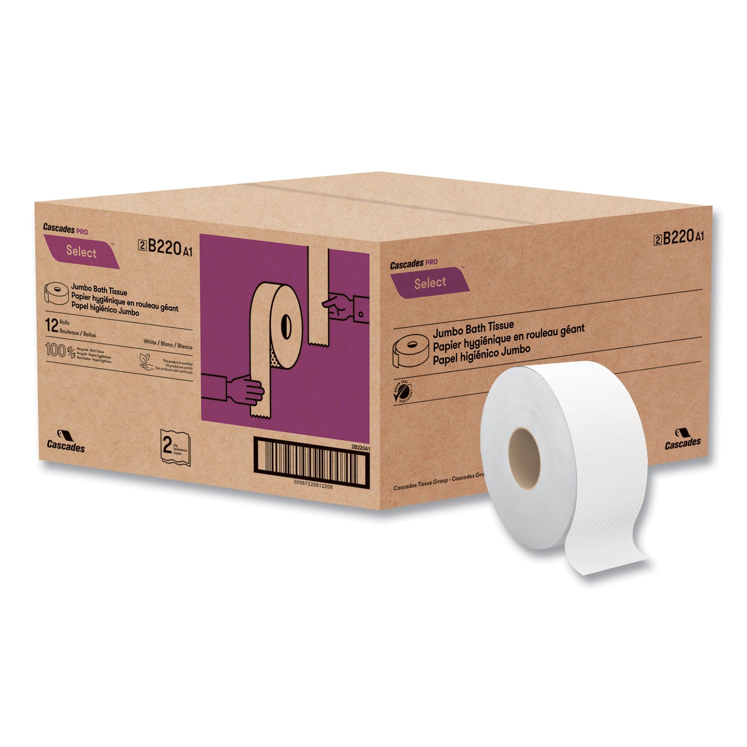 select-jumbo-roll-jr-tissue-2-ply-white-35-x-750-ft-12-rolls-carton_csdb220 - 3