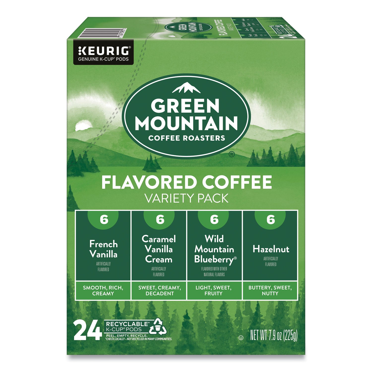 flavored-variety-coffee-k-cups-assorted-flavors-038-oz-k-cup-24-box_gmt9975 - 2