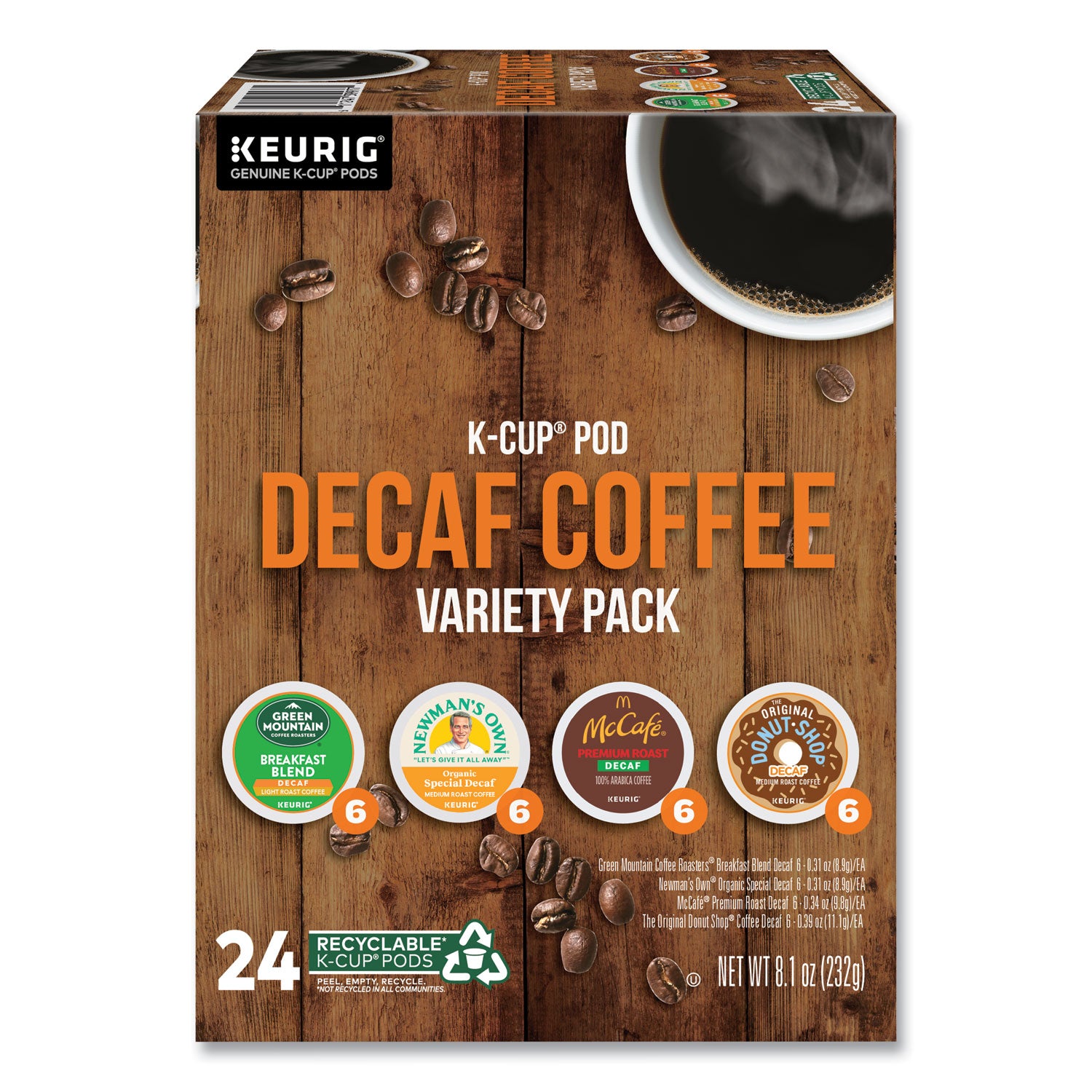 decaf-variety-coffee-k-cups-assorted-flavors-038-oz-k-cup-24-box_gmt9977 - 2